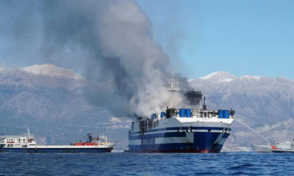 Euroferry Olympia: Ανατριχιαστηκές εικόνες μέσα στο φλεγόμενο γκαράζ - Εκεί άρχισε η τραγωδία (βίντεο)